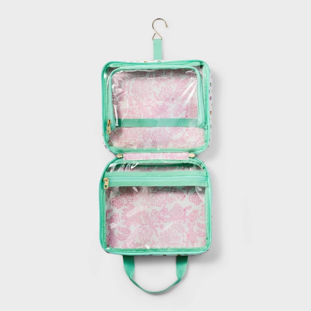 Roller Rabbit x Target Disco Hearts Wave Hanging Toiletry Bag - Picture 2 of 3
